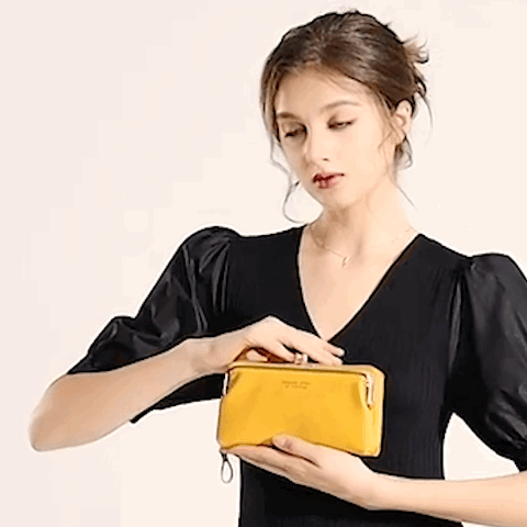 Vintage Cross Body Phone Bag Roomy Multi Pocket Purse