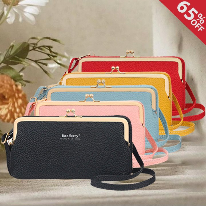 Vintage Cross Body Phone Bag Roomy Multi Pocket Purse