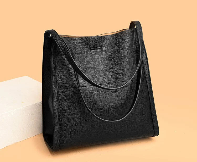 Sac Bandoulière Chic en Cuir Véritable - Élégance Unie