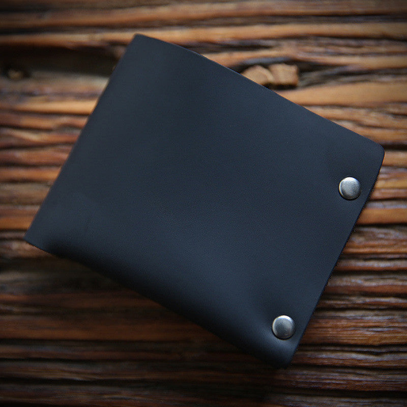 Cowhide Leather Bi-Fold Wallet