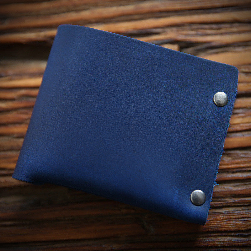 Cowhide Leather Bi-Fold Wallet