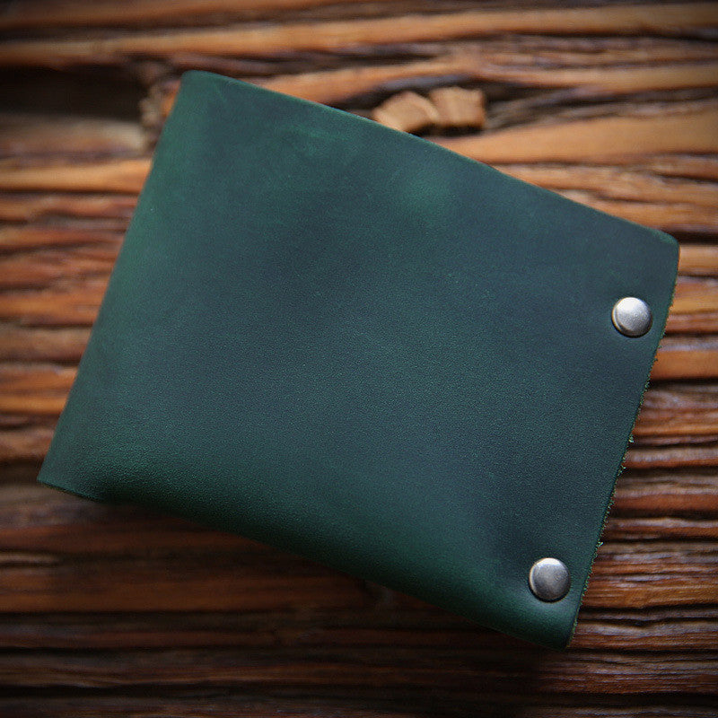 Cowhide Leather Bi-Fold Wallet