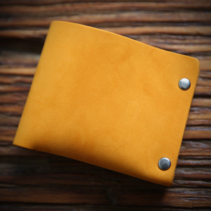 Cowhide Leather Bi-Fold Wallet