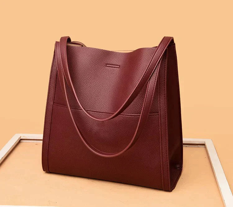 Sac Bandoulière Chic en Cuir Véritable - Élégance Unie