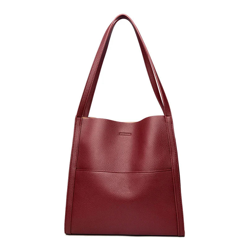 Sac Bandoulière Chic en Cuir Véritable - Élégance Unie