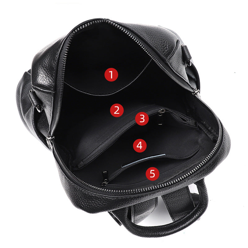 Leather Backpack Women's Casual Travel and Leisure