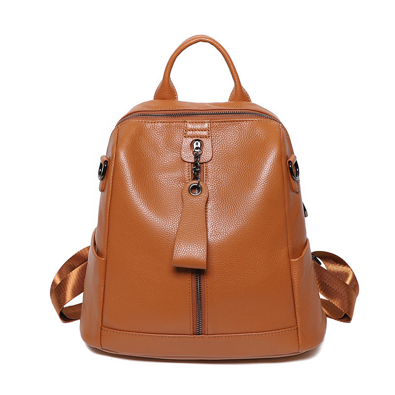 Leather Backpack Women's Casual Travel and Leisure