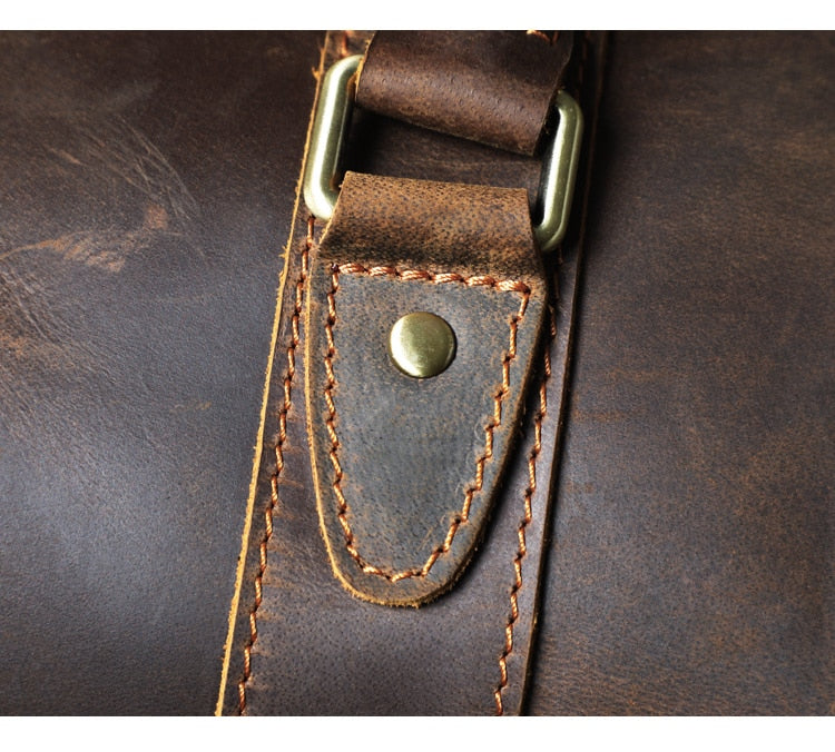 Vintage Voyager - Full Grain Leather Duffle Bag