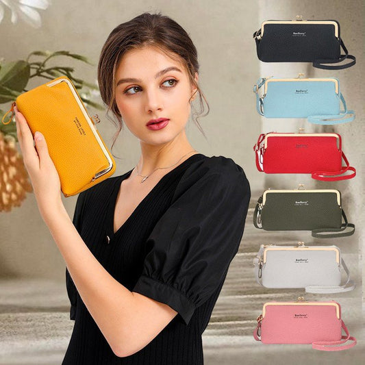 Vintage Cross Body Phone Bag Roomy Multi Pocket Purse