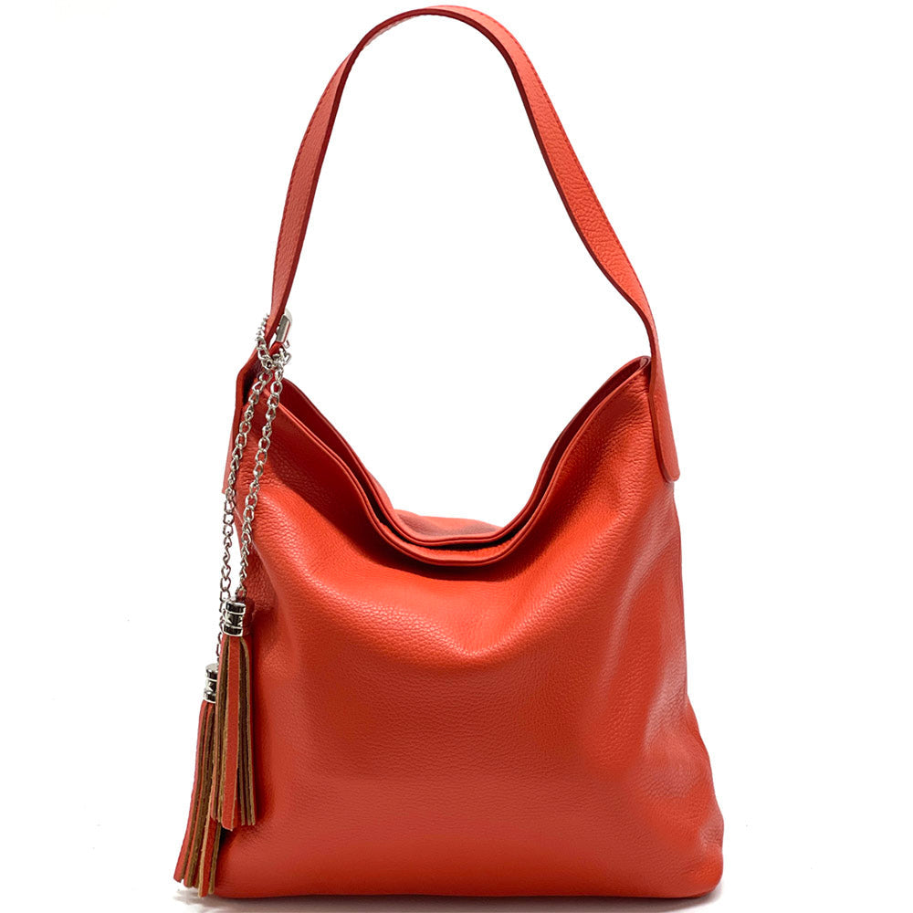 Prudenzia leather shoulder bag