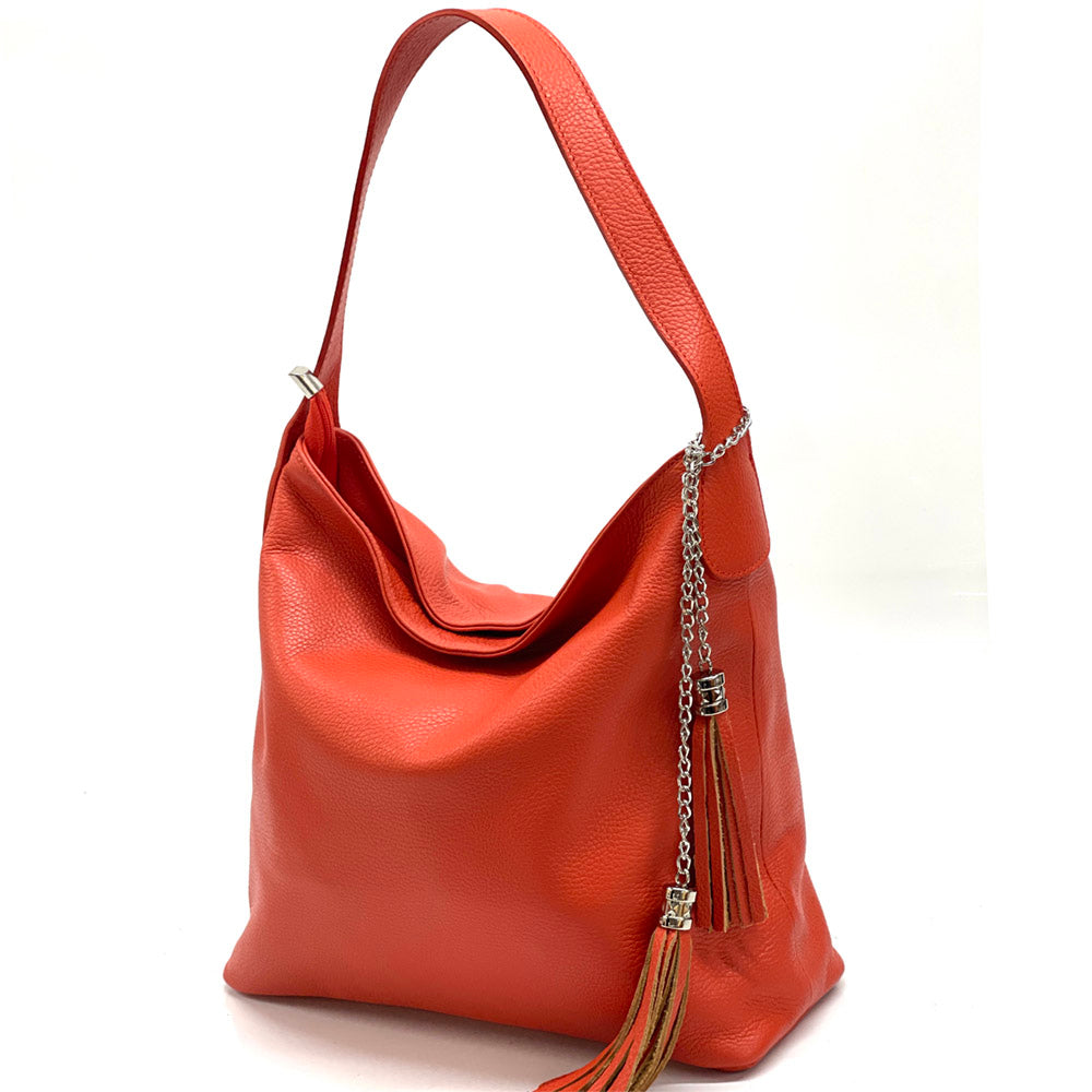 Prudenzia leather shoulder bag