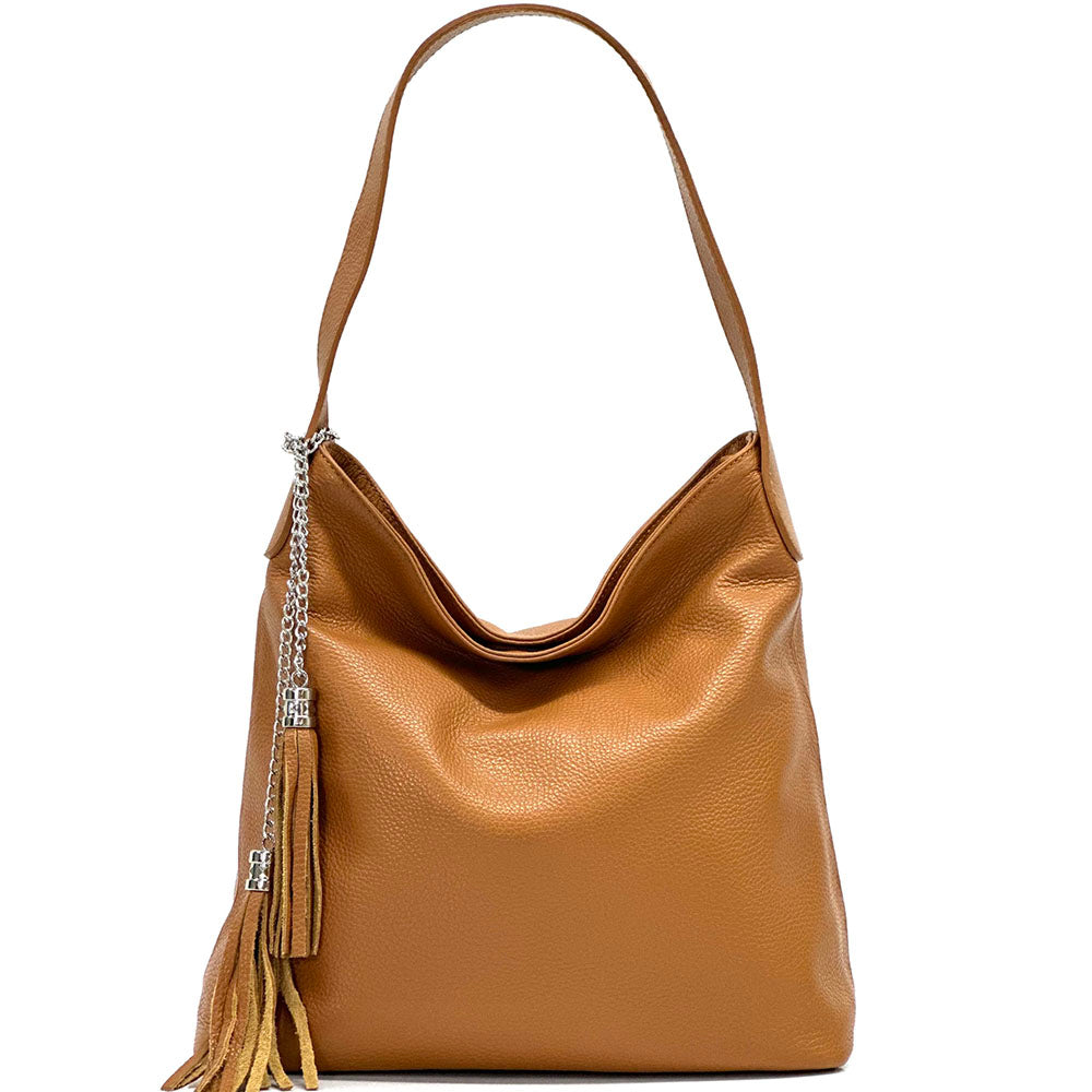 Prudenzia leather shoulder bag