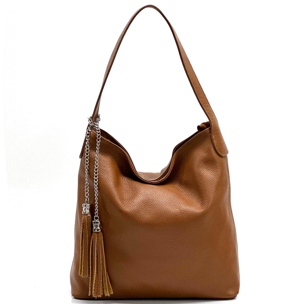 Prudenzia leather shoulder bag