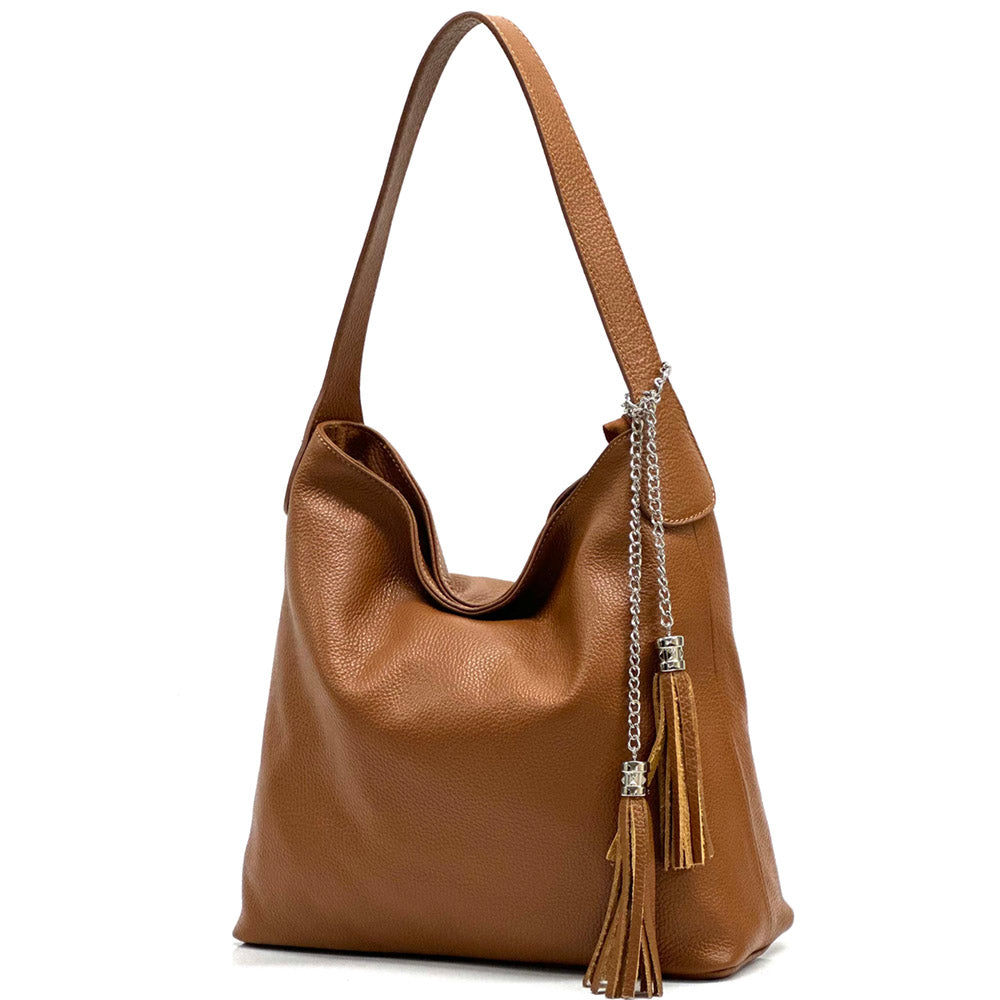 Prudenzia leather shoulder bag