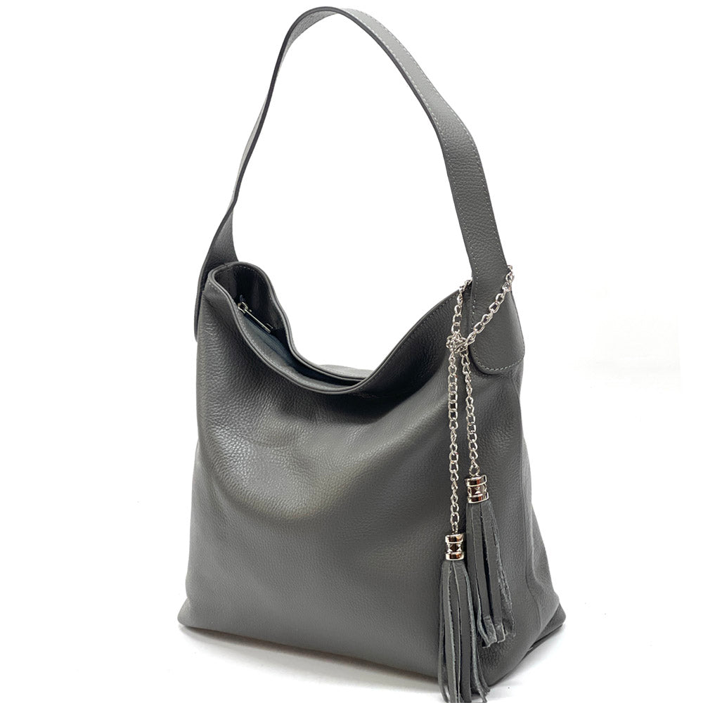 Prudenzia leather shoulder bag