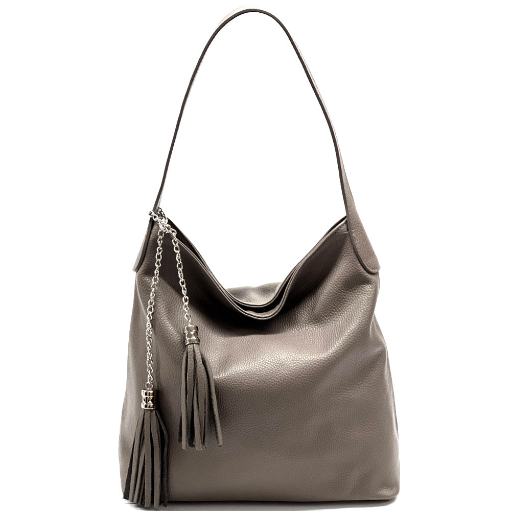 Prudenzia leather shoulder bag