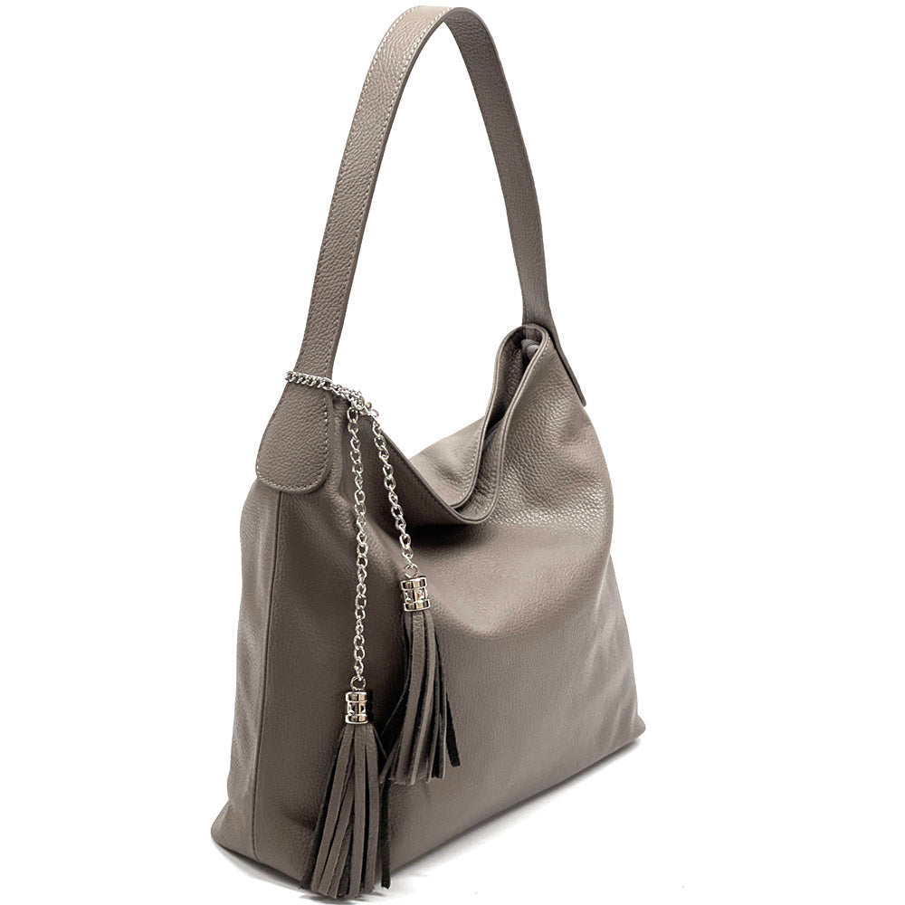 Prudenzia leather shoulder bag