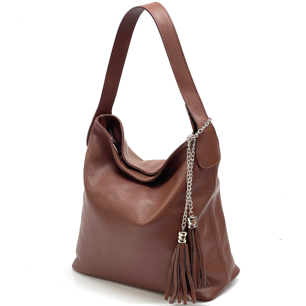 Prudenzia leather shoulder bag