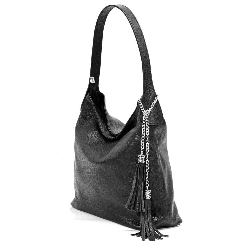 Prudenzia leather shoulder bag