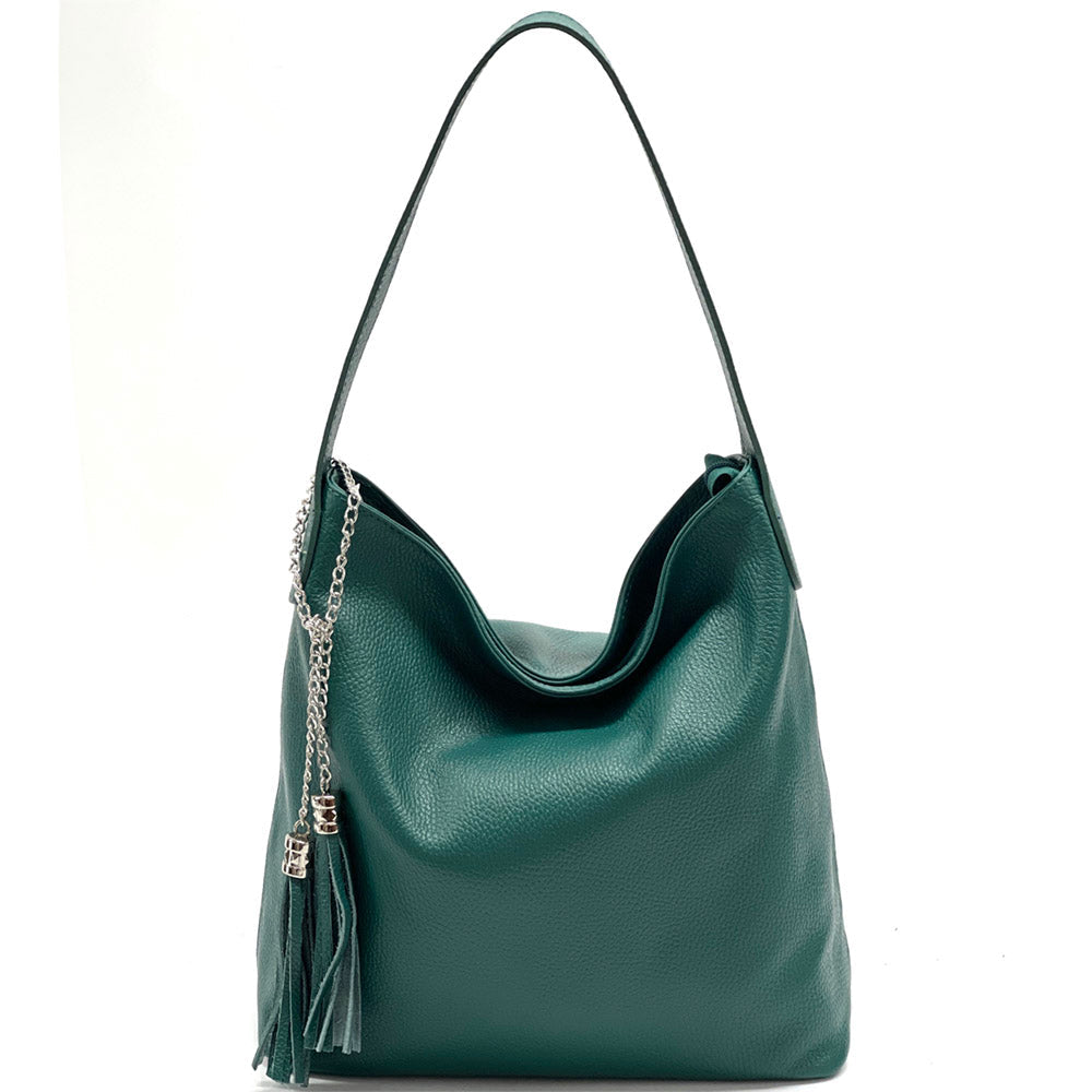 Prudenzia leather shoulder bag