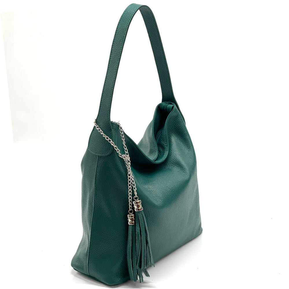 Prudenzia leather shoulder bag