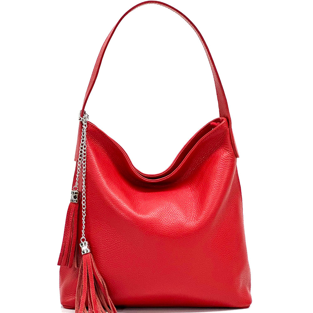 Prudenzia leather shoulder bag