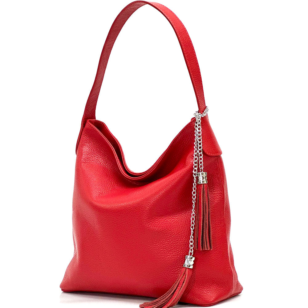 Prudenzia leather shoulder bag