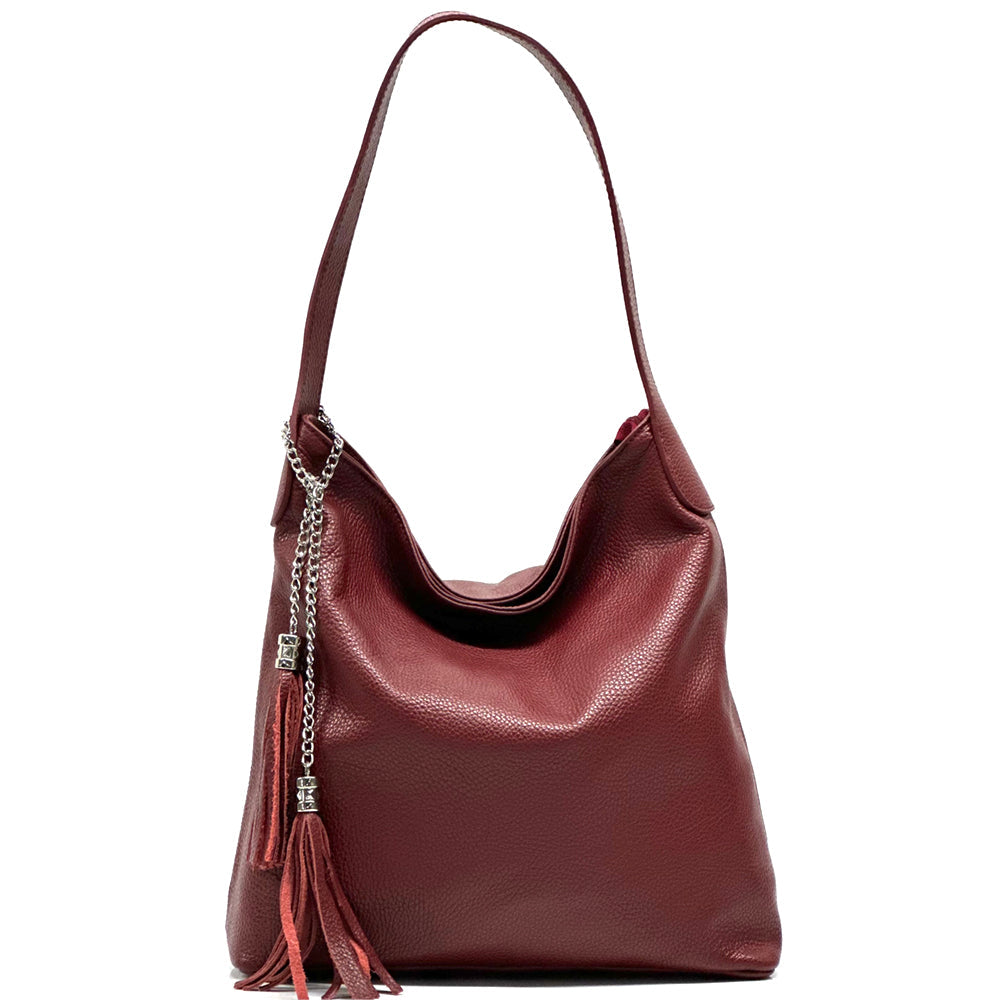 Prudenzia leather shoulder bag