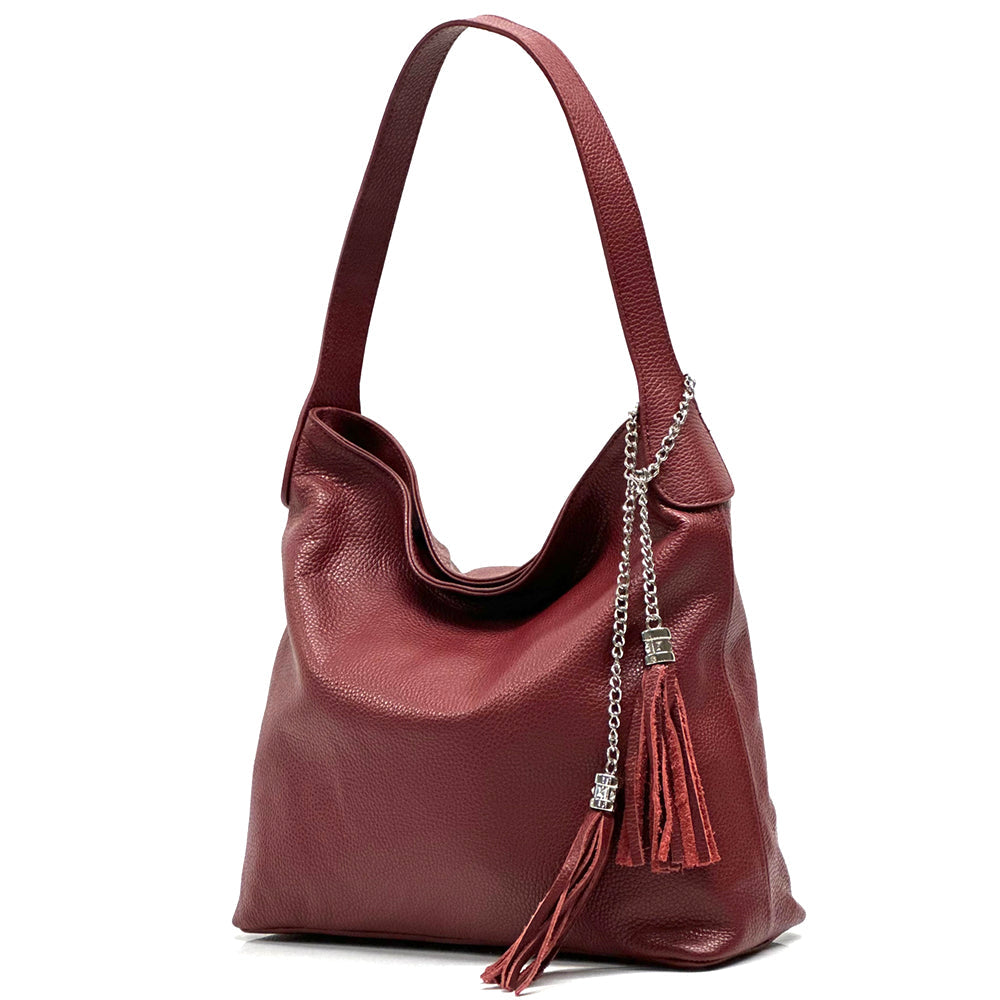 Prudenzia leather shoulder bag