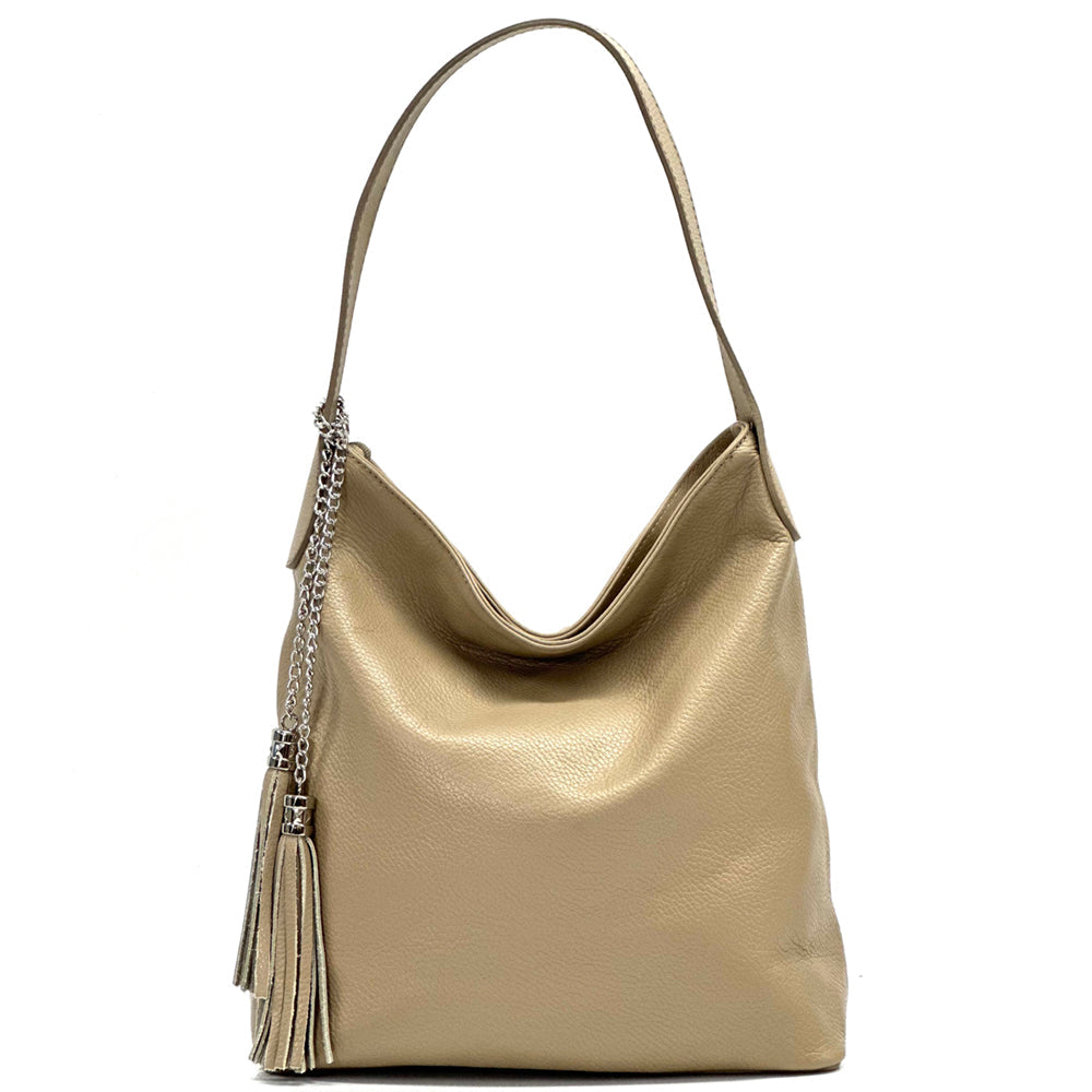 Prudenzia leather shoulder bag