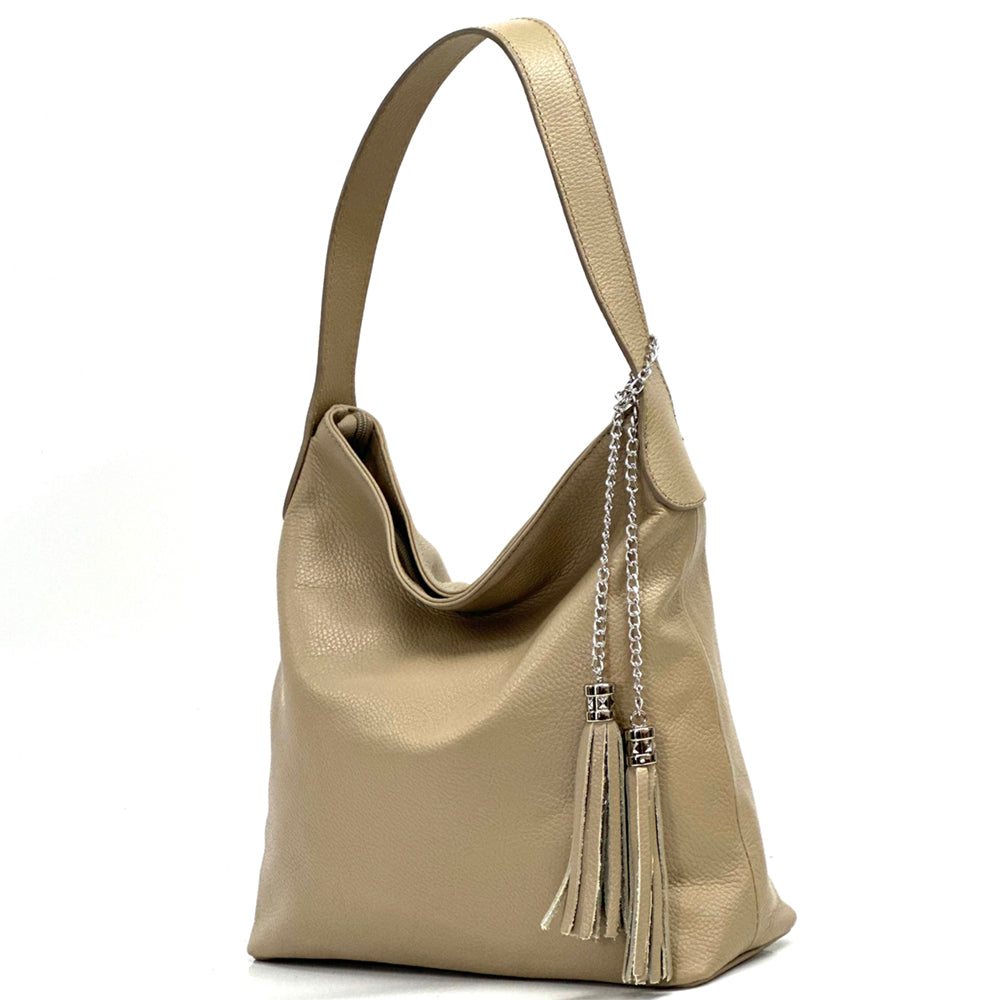 Prudenzia leather shoulder bag