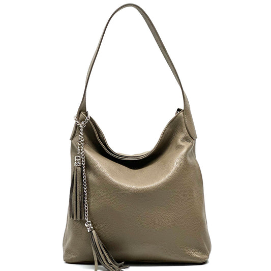 Prudenzia leather shoulder bag