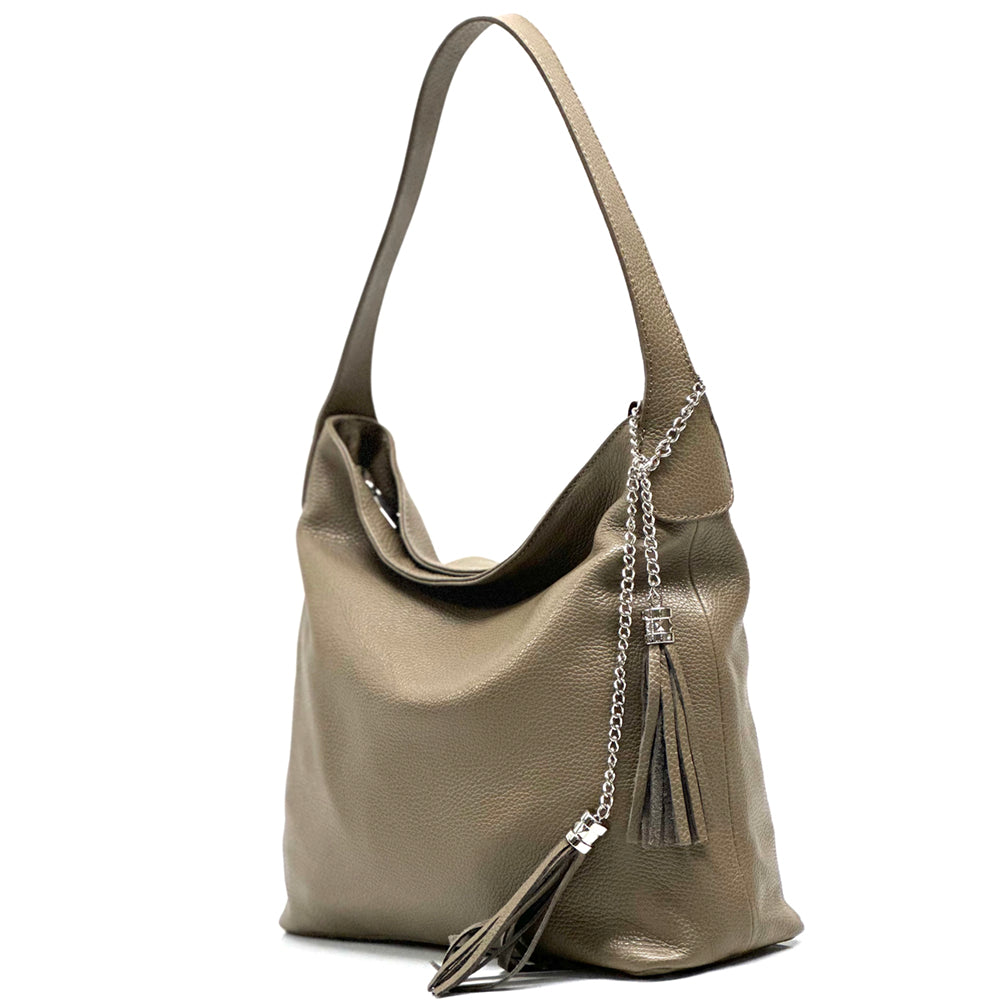 Prudenzia leather shoulder bag