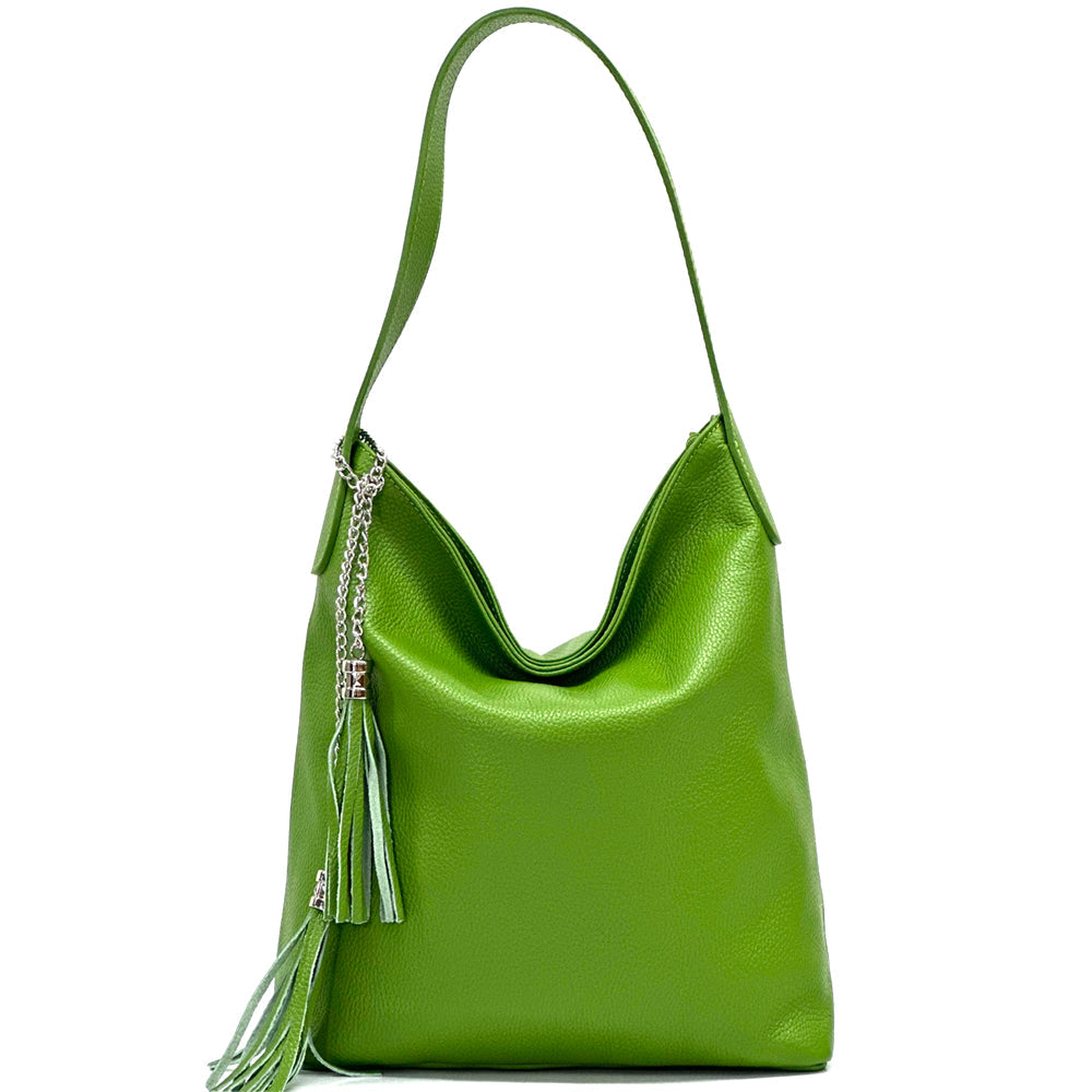 Prudenzia leather shoulder bag