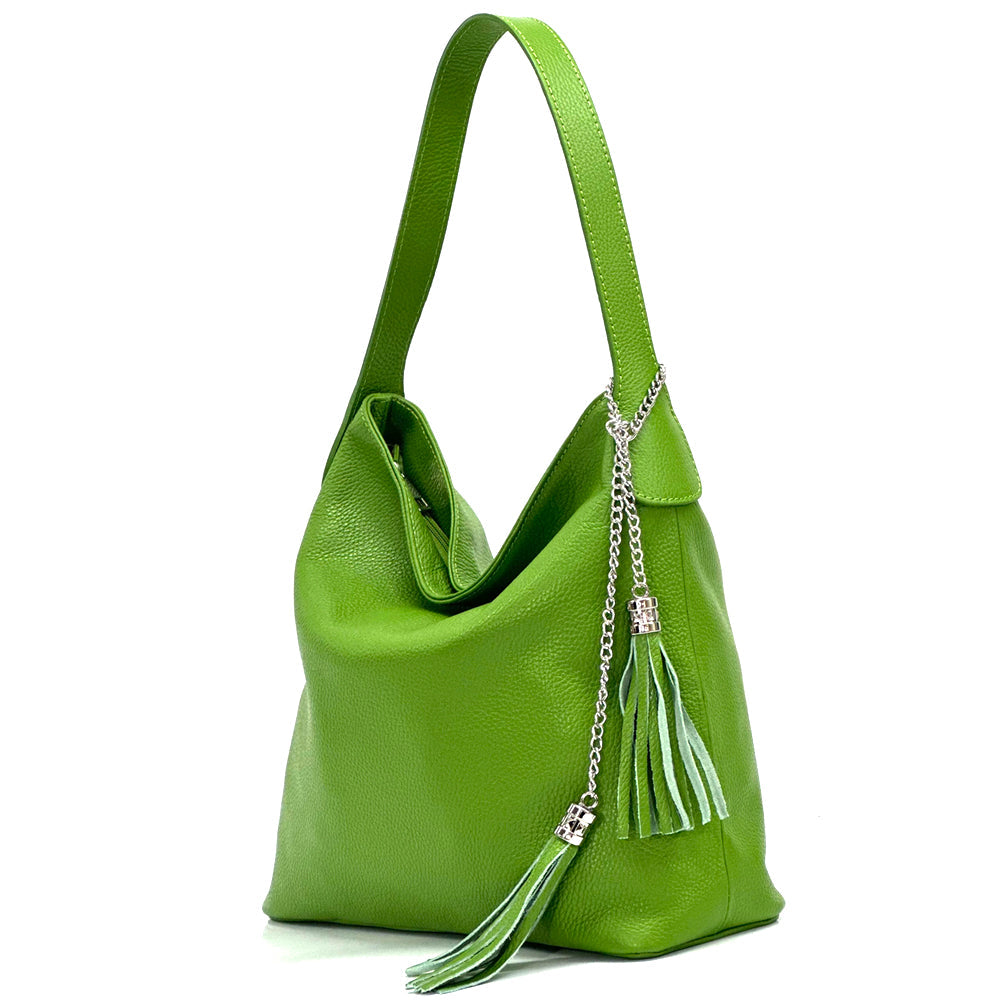 Prudenzia leather shoulder bag