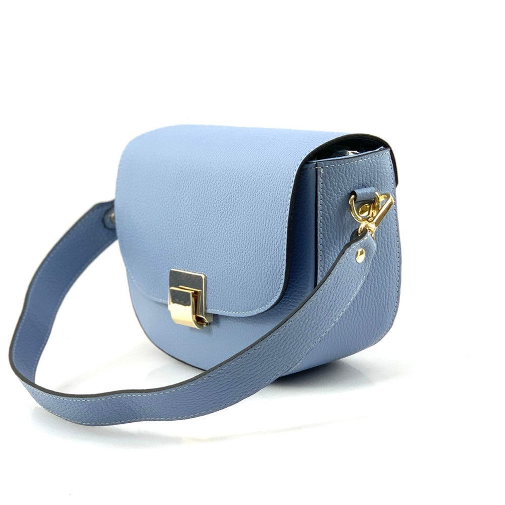 Shoulder flap bag Luna by cow leather