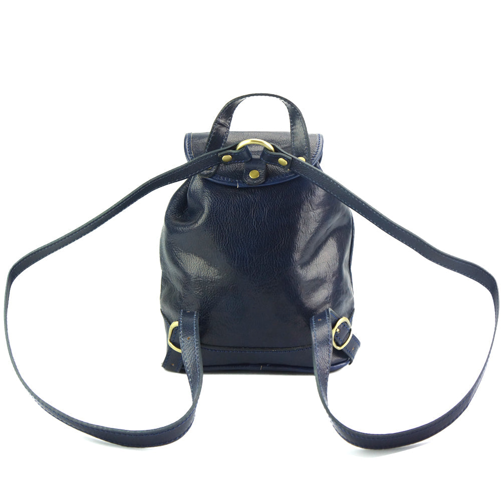 Luminosa Leather Backpack purse