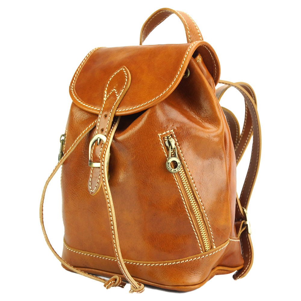 Luminosa Leather Backpack purse