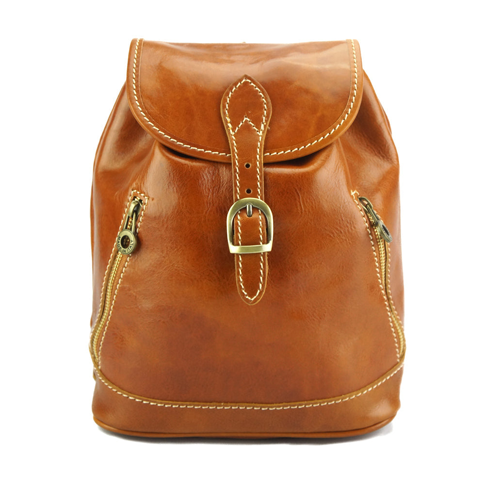 Luminosa Leather Backpack purse