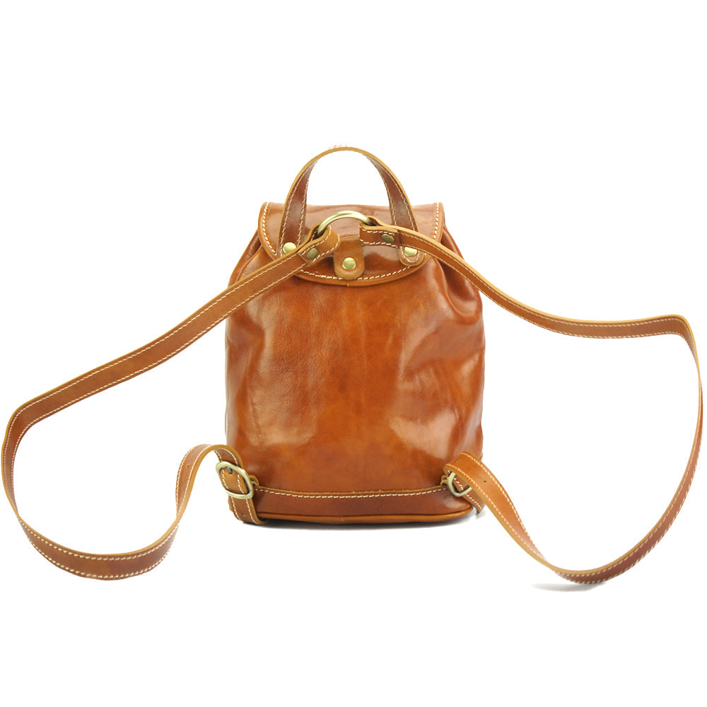 Luminosa Leather Backpack purse