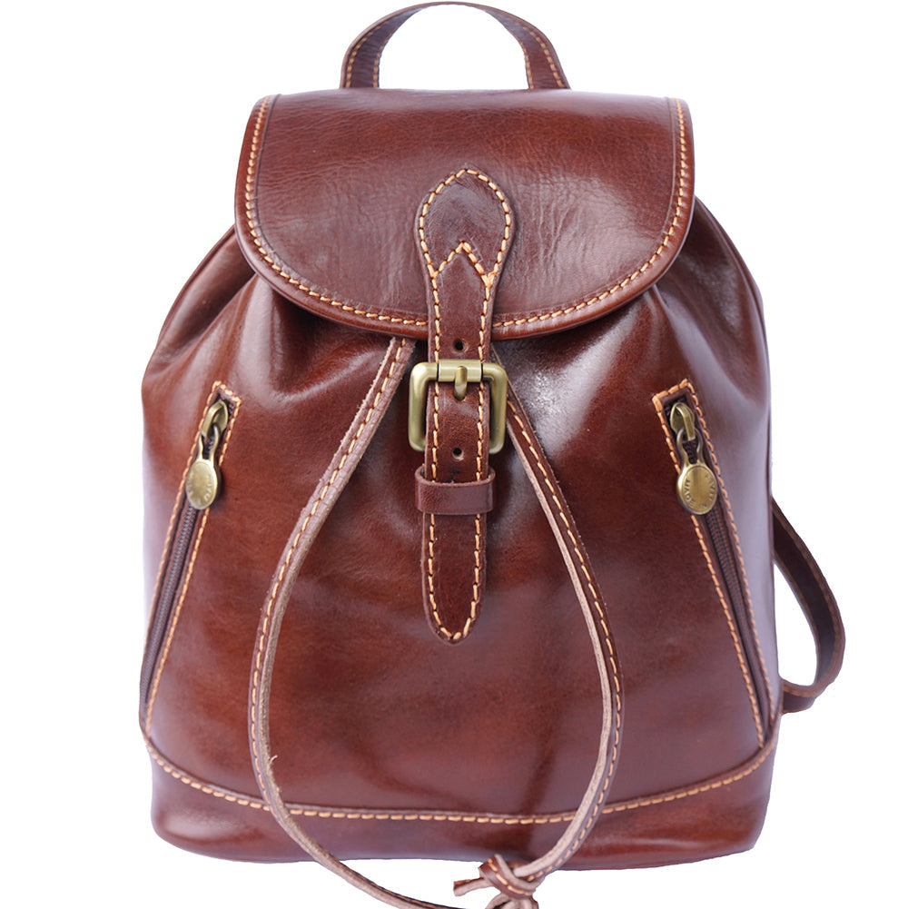 Luminosa Leather Backpack purse