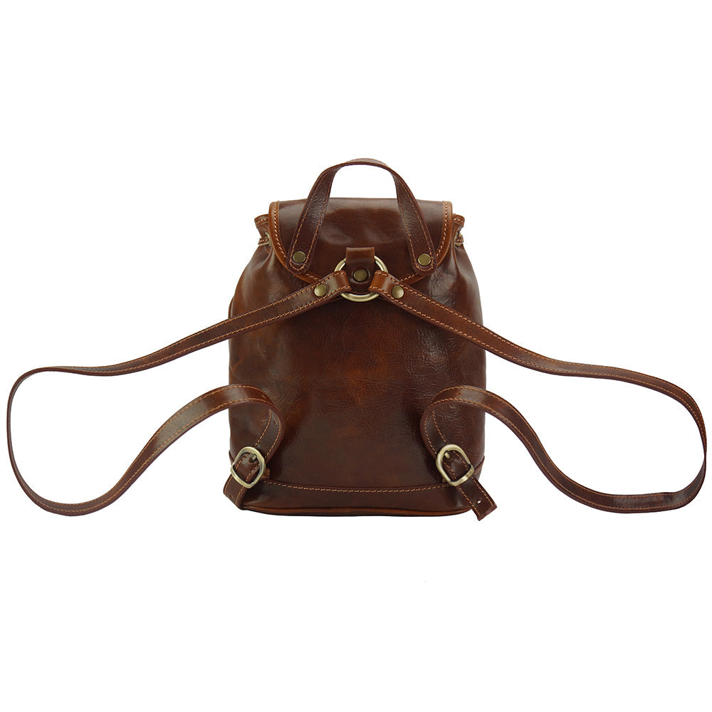 Luminosa Leather Backpack purse