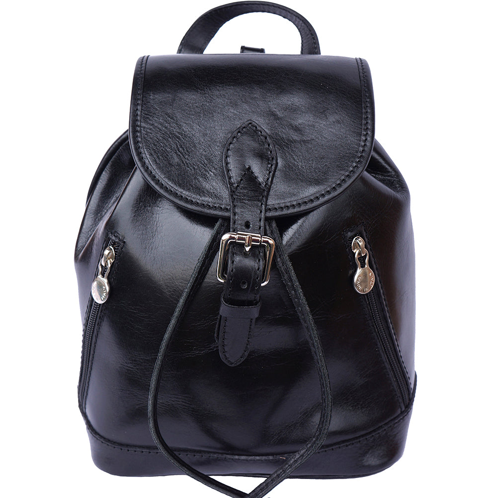 Luminosa Leather Backpack purse