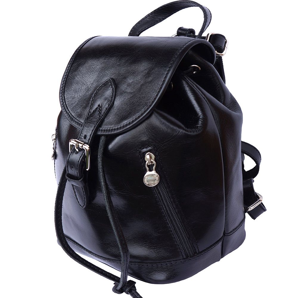 Luminosa Leather Backpack purse