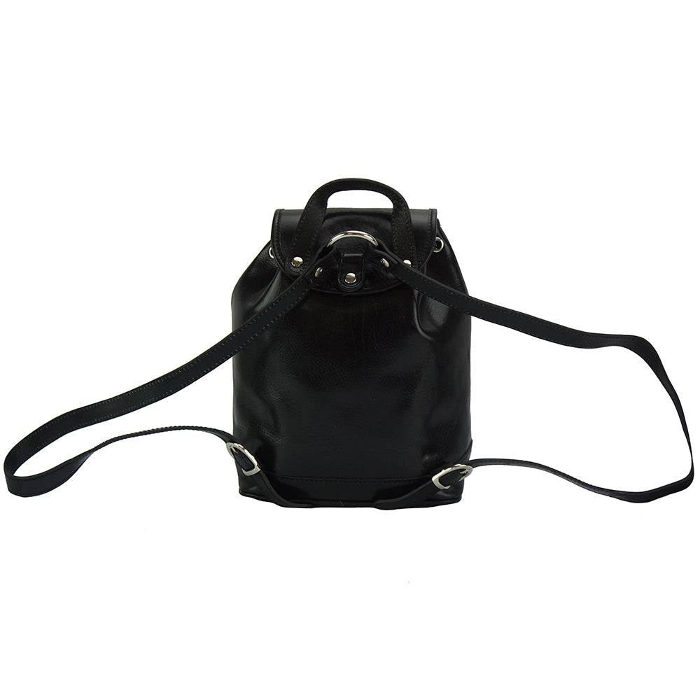 Luminosa Leather Backpack purse