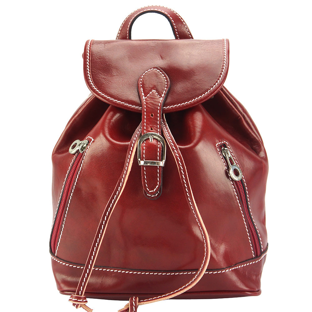 Luminosa Leather Backpack purse