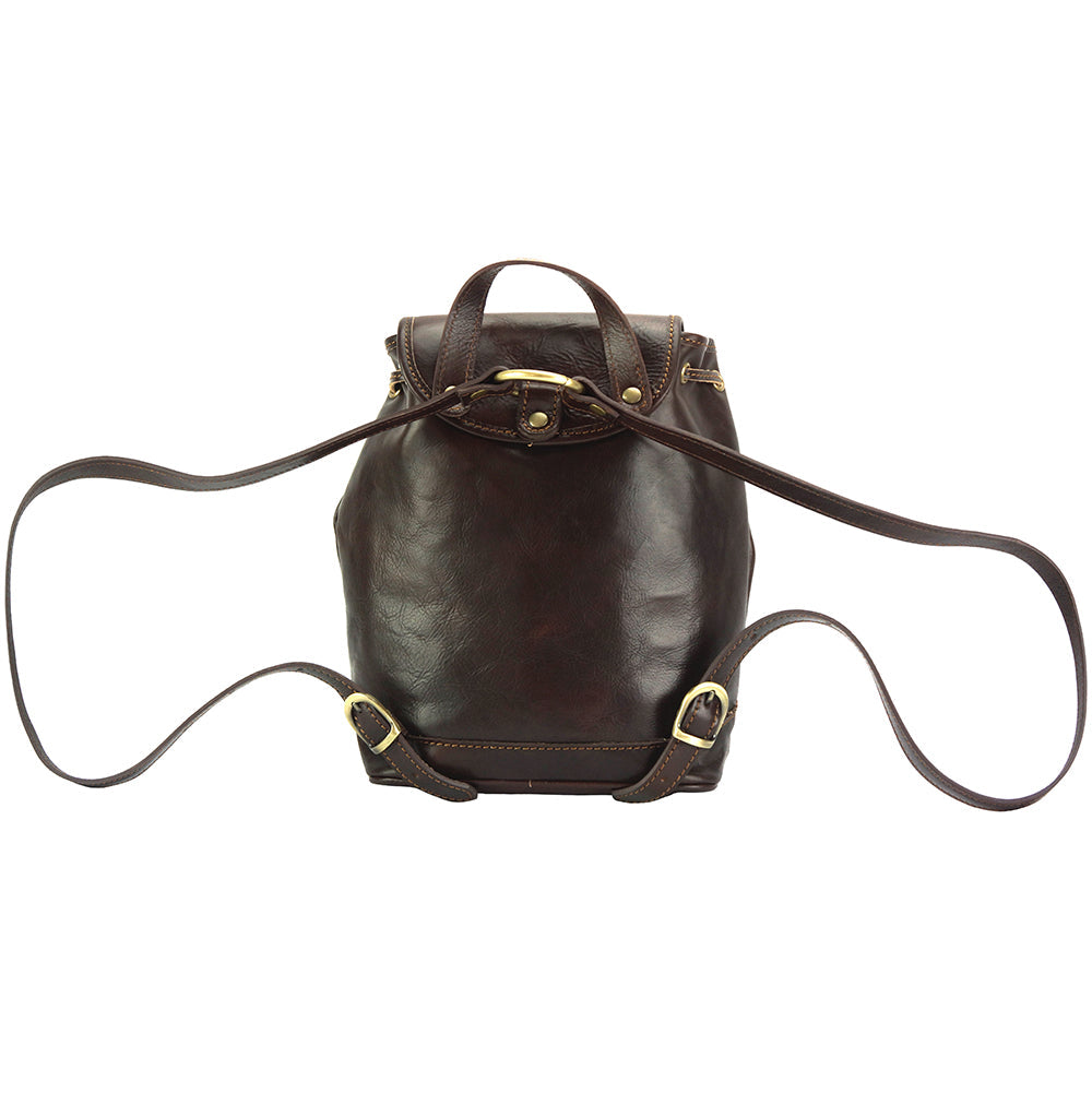 Luminosa Leather Backpack purse