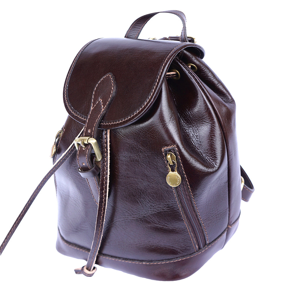 Luminosa Leather Backpack purse