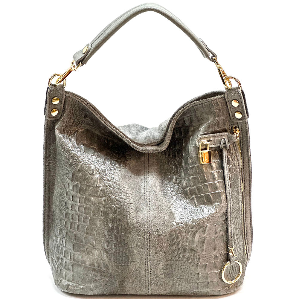 Selene S leather Hobo bag