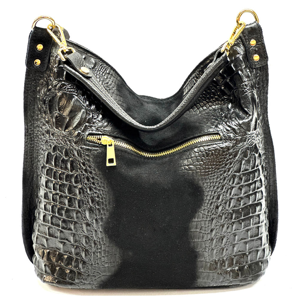 Selene S leather Hobo bag